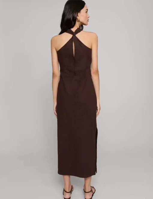 Attica Linen Gold Cuff Dress-BESTSELLER