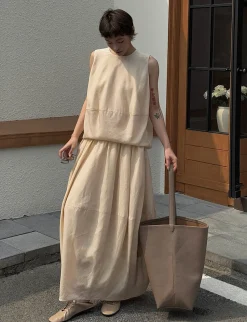 Beige Cocoon Top-PREORDER