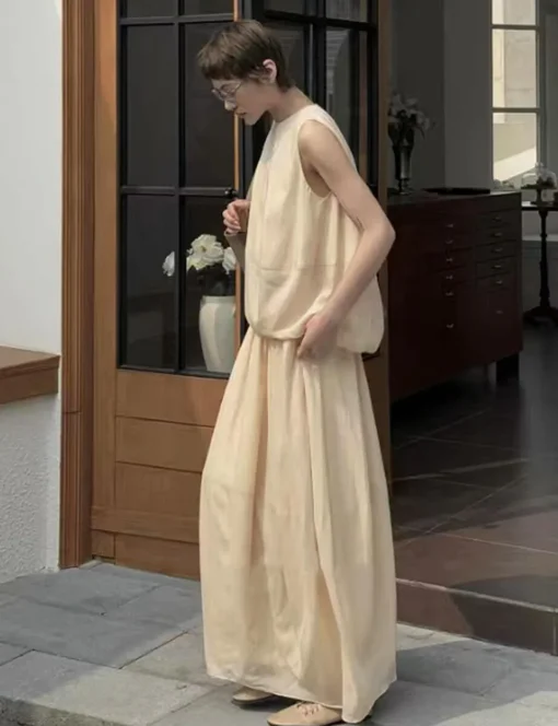 Beige Cocoon Top-PREORDER