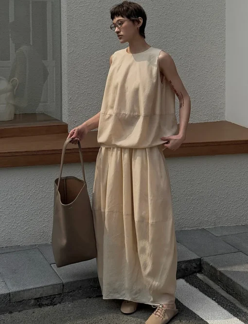 Beige Cocoon Top-PREORDER