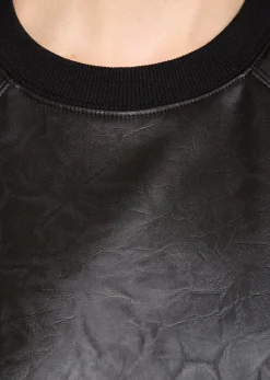 Black Leather T-Shirt
