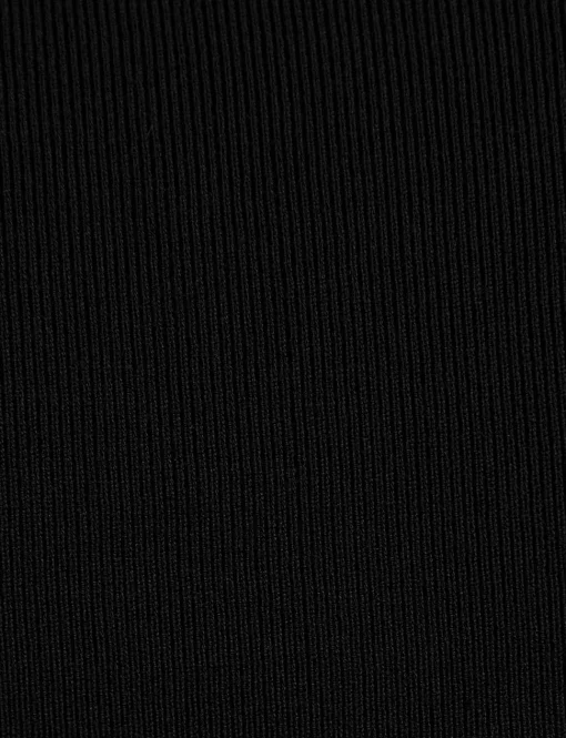 Black Scoop Neck Knit Top