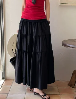 Black Tier Skirt