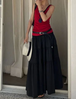 Black Tier Skirt