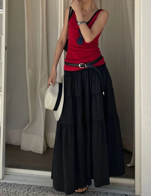 Black Tier Skirt