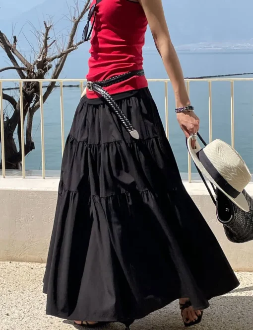 Black Tier Skirt