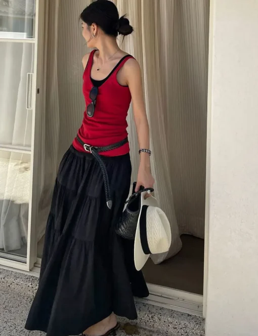 Black Tier Skirt