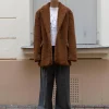 Camel Faux Fur Coat