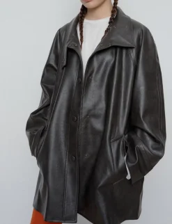 Coffee Brown Leather Jacket- BESTSELLER