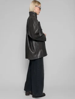 Coffee Brown Leather Jacket- BESTSELLER