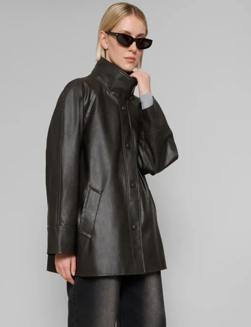 Coffee Brown Leather Jacket- BESTSELLER
