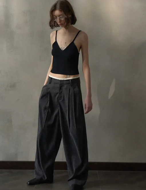 Contrast Waist Trousers