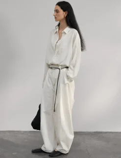 Crop Layered Bubble Shirt