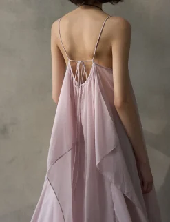Dusty Pink Layered Dress