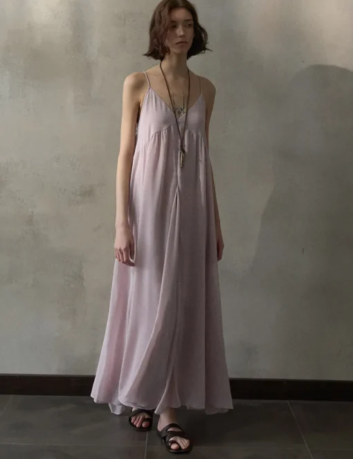 Dusty Pink Layered Dress