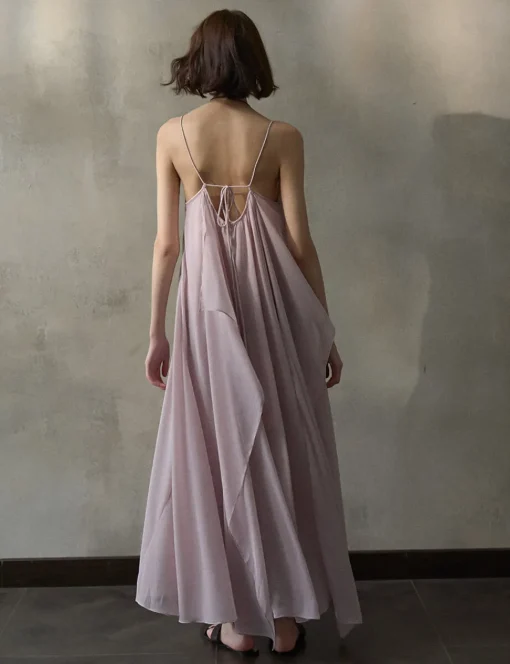 Dusty Pink Layered Dress