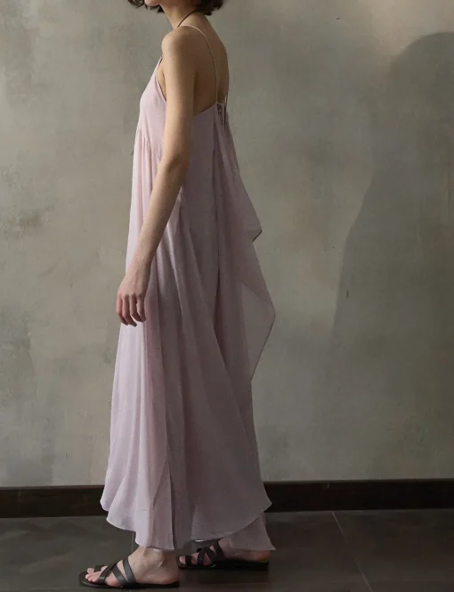 Dusty Pink Layered Dress