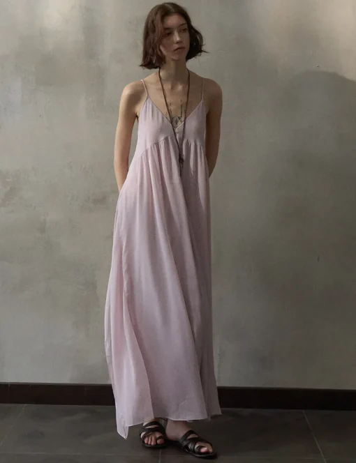 Dusty Pink Layered Dress