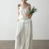 Ella White Parachute Pants-PREORDER