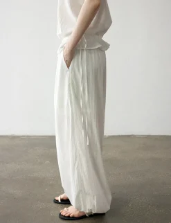 Ella White Parachute Pants-PREORDER
