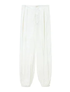 Ella White Parachute Pants-PREORDER