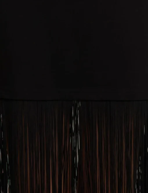 Fringe Cotton Tee Dress