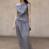 Gingham Cocoon Skirt-PREORDER