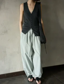 Grey Parachute Pants