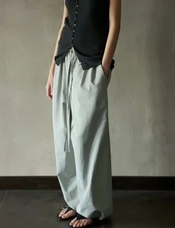Grey Parachute Pants