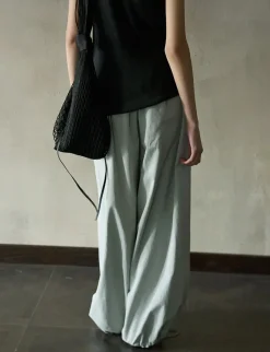 Grey Parachute Pants