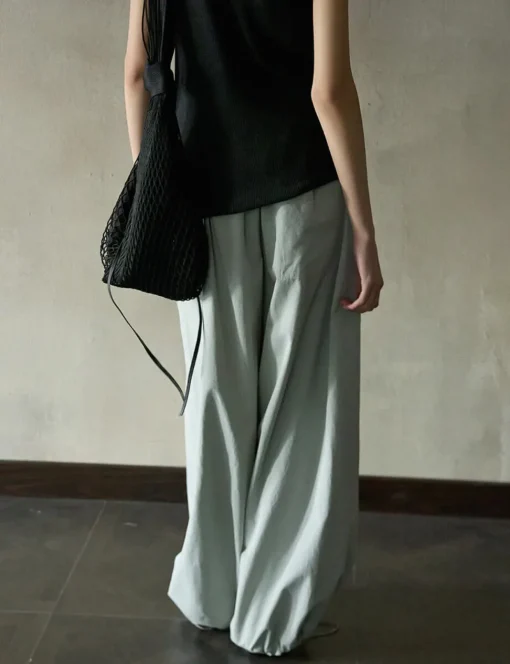 Grey Parachute Pants