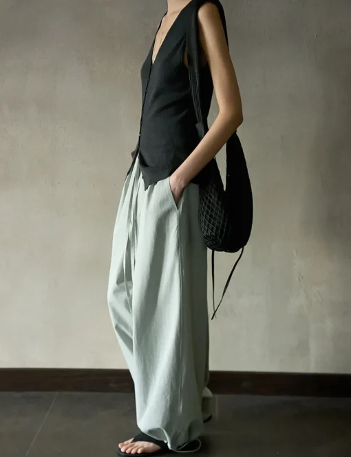 Grey Parachute Pants