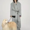 Grey Suit Oversized Blazer