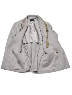 Grey Suit Oversized Blazer