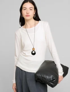Ivory Double Layered Top
