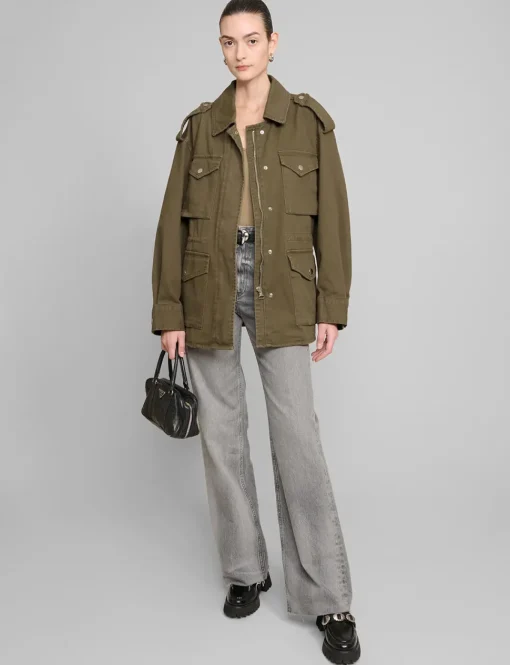 Khaki Cotton Cargo Jacket