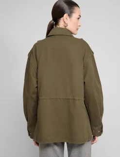 Khaki Cotton Cargo Jacket