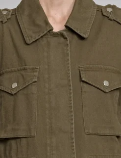 Khaki Cotton Cargo Jacket