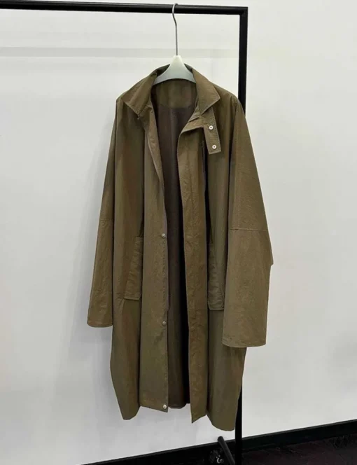 Khaki Oversized Jacket-BESTSELLER