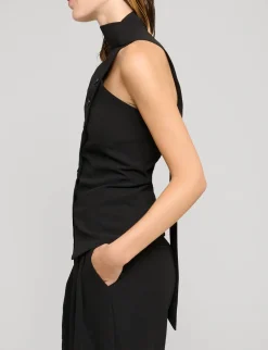 Mara Choker Neck-Strap Button Top