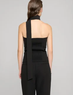 Mara Choker Neck-Strap Button Top