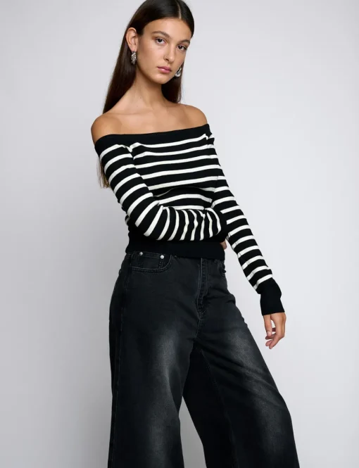 Marcel Stripe Off The Shoulder Top