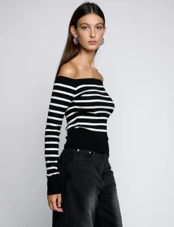 Marcel Stripe Off The Shoulder Top
