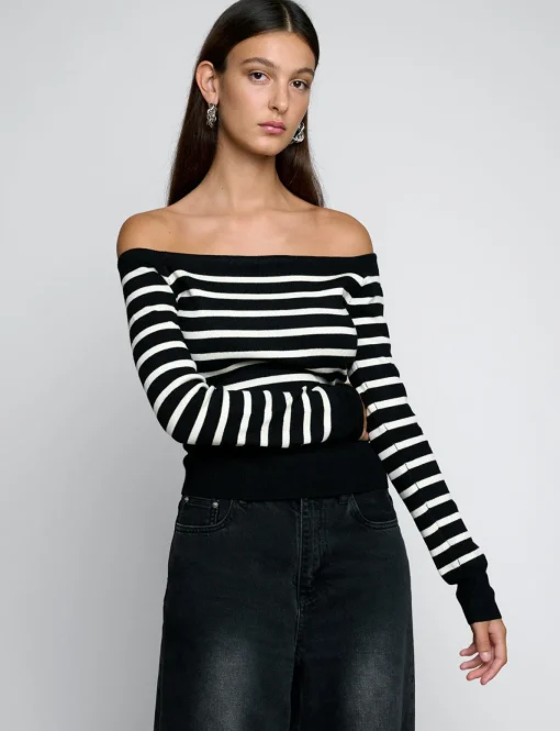 Marcel Stripe Off The Shoulder Top