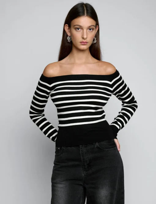 Marcel Stripe Off The Shoulder Top