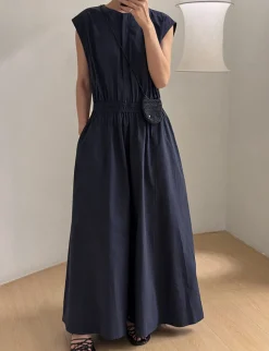 Monroe Navy Dress