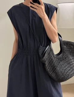 Monroe Navy Dress