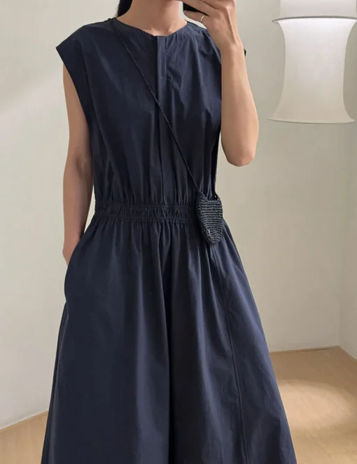 Monroe Navy Dress