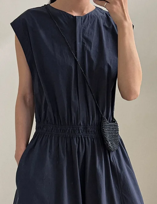 Monroe Navy Dress