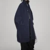 Navy Oversized Parka Jacket